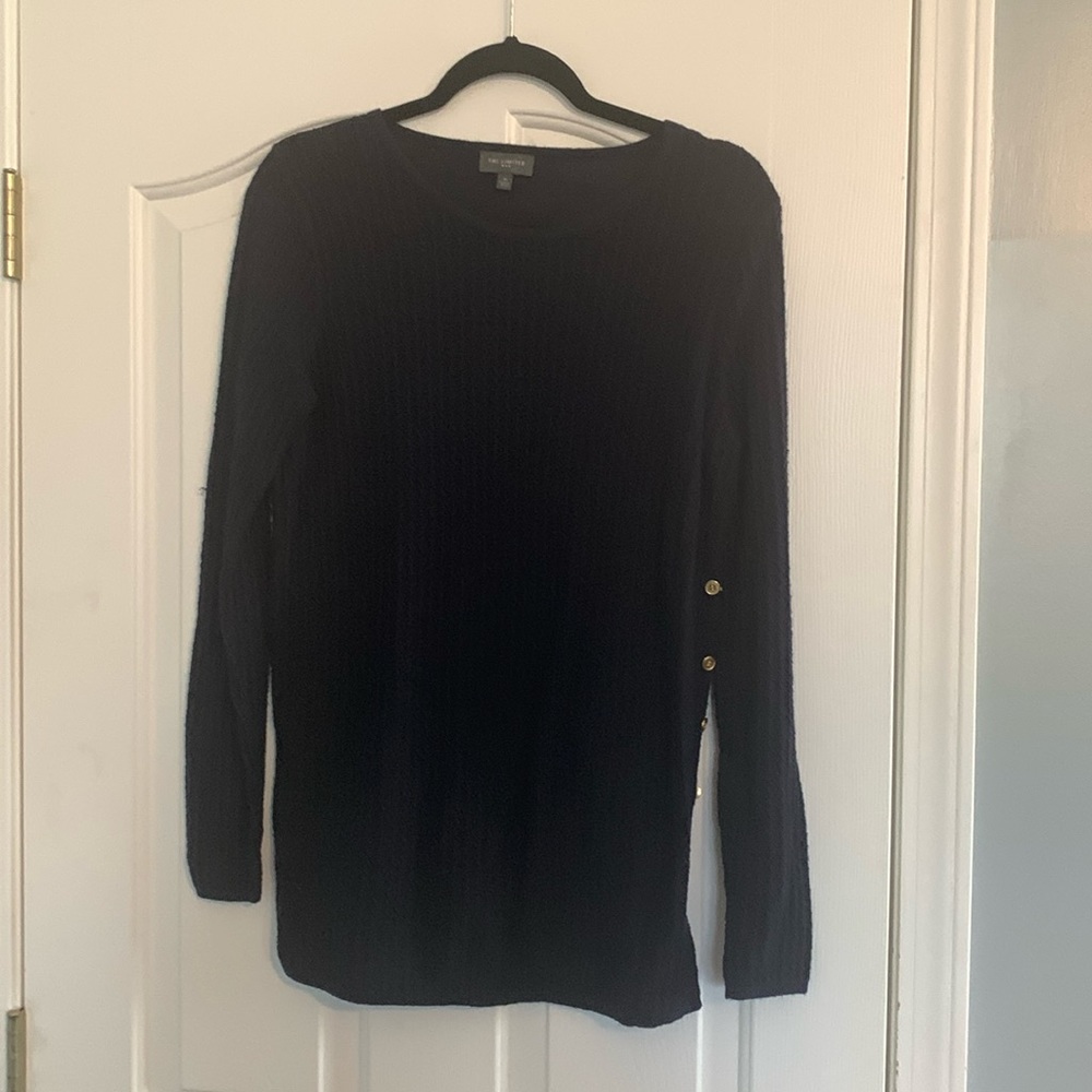 Lightweight navy long sleeve top